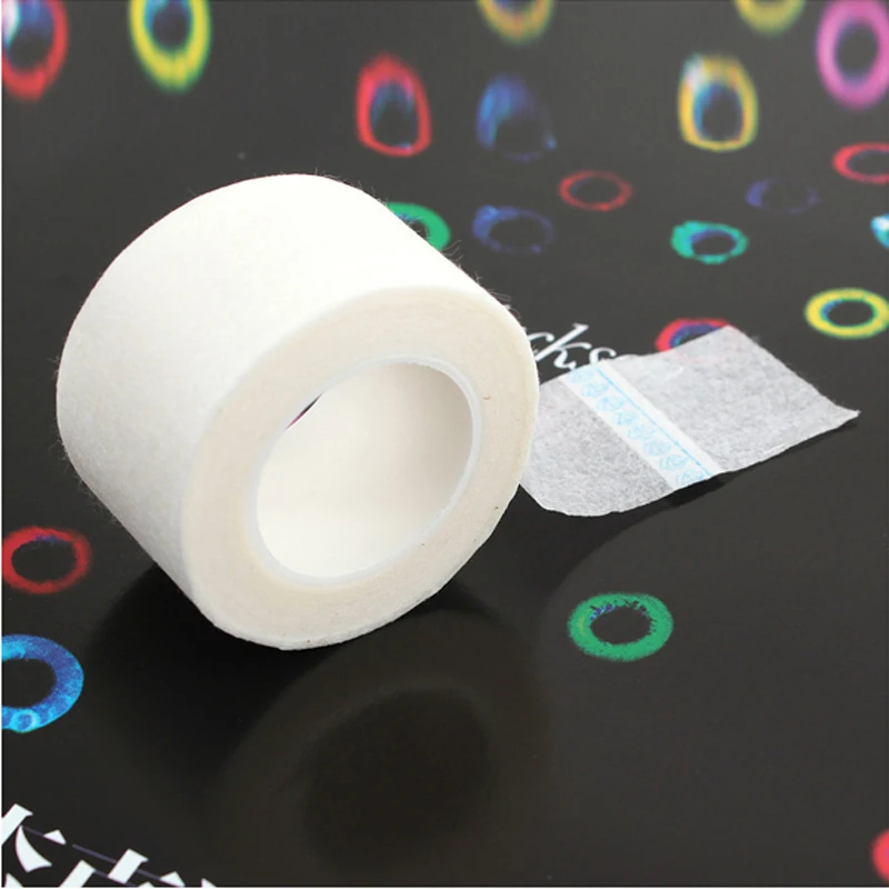 1 Rolls Lint Free Eyelash Tape Under Eye Pad White Non-woven Micropore Tape 450cm Breathable Eyelashes Extension Makeup Tool