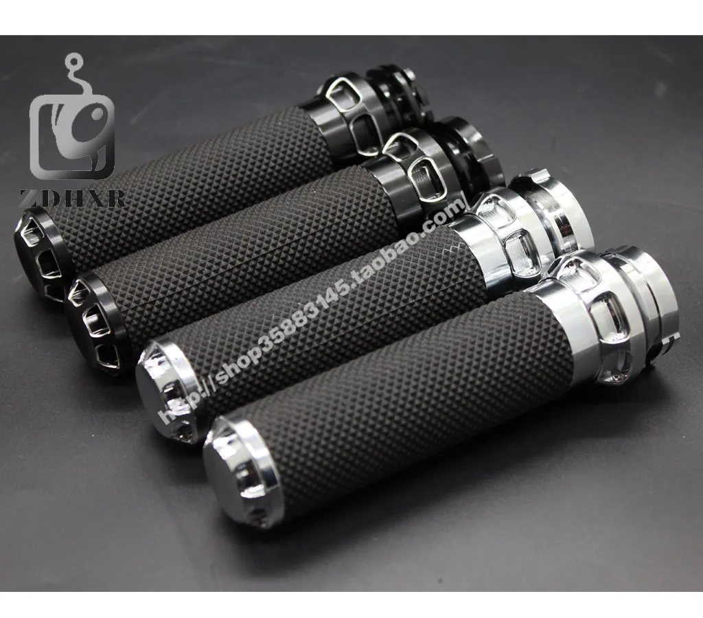 Custom CNC Aluminum Slip Gel Rubber Handlebar Grips Handle Bar Grips 1\