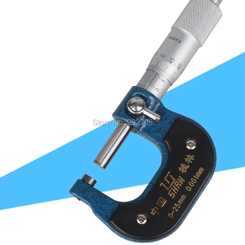 Shan brand Micron Outside micrometer 0-25mm 25-50mm 50-75mm 75-100mm 0.001mm calibration micrometer paper thickness micrometer