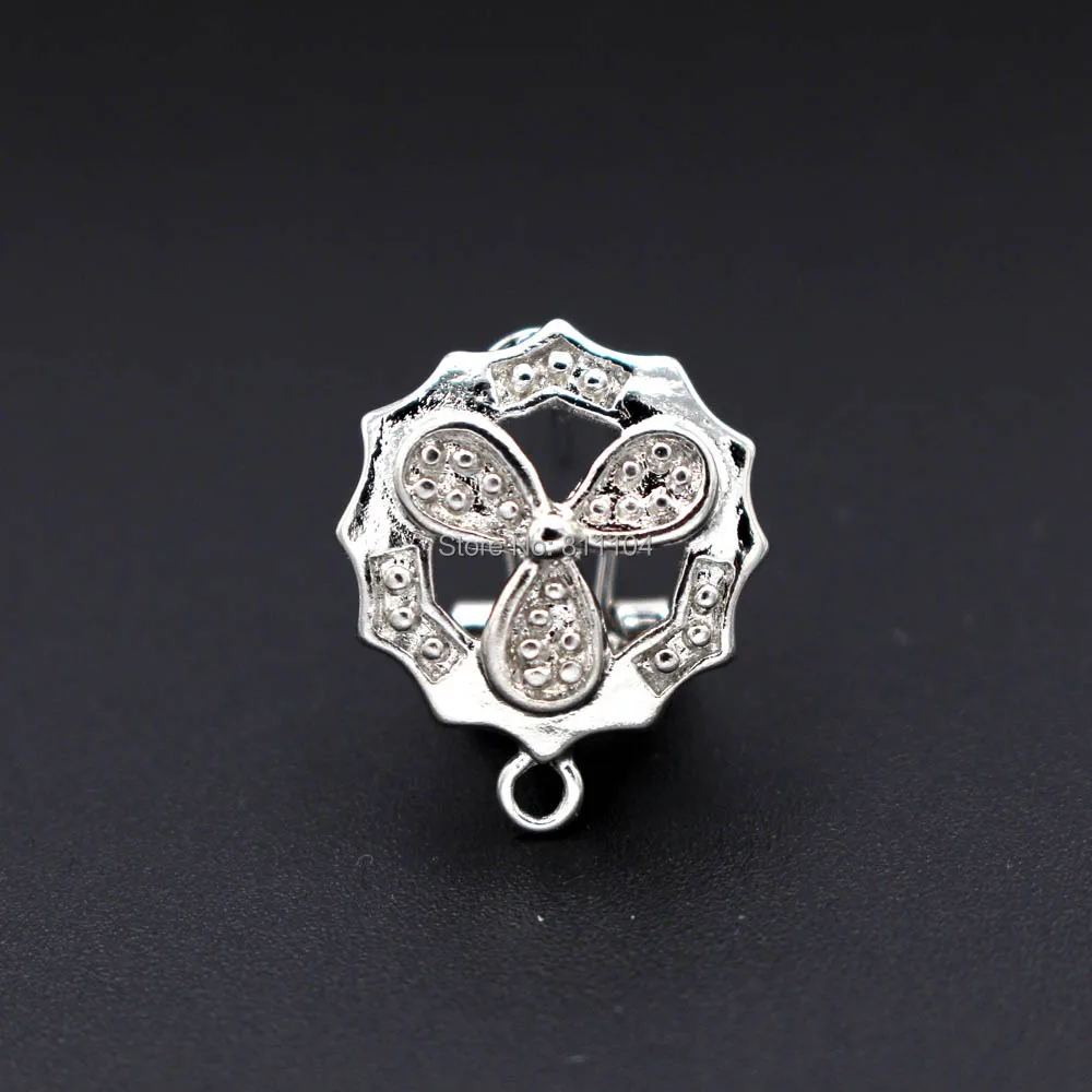 Stud Clip Earrings Post with Loop Hanger Filigree Findings DIY Nigerian Ethiopian Kenya African Women Wedding Jewelry Making