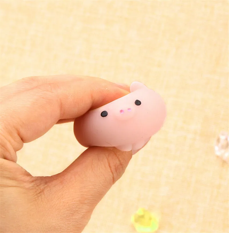 Pig Ball Squishy Slow Rising Mini  Kawaii Mochi Bunny Squeeze Stretchy Cute Pendant Bread Cake Kids Toy Gift Home Decor