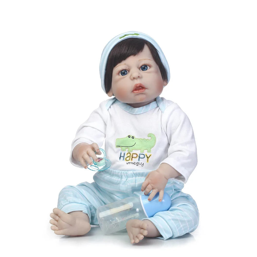 

full silicone reborn poppen NPKDOLL 56cm bebe Baby Doll Toys can enter water Bathe Toy Birthday Christmas Gift Girls Brinquedos