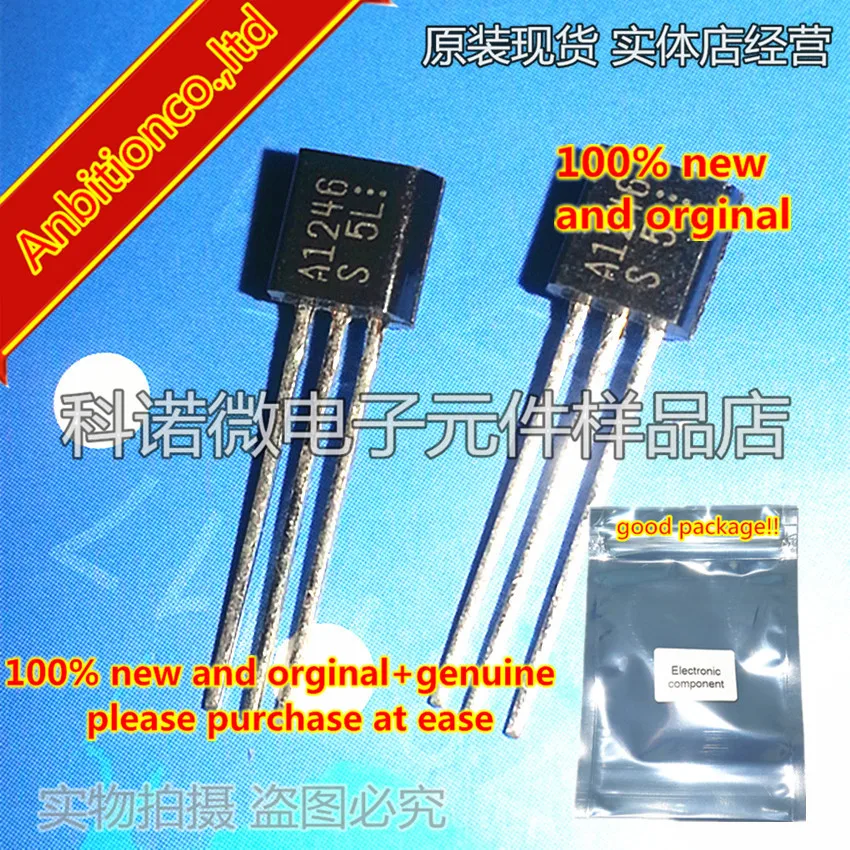 10pcs 100% new and orginal 2SA1246 A1246 TO-92 High-VEBO,AF Amp Applications in stock