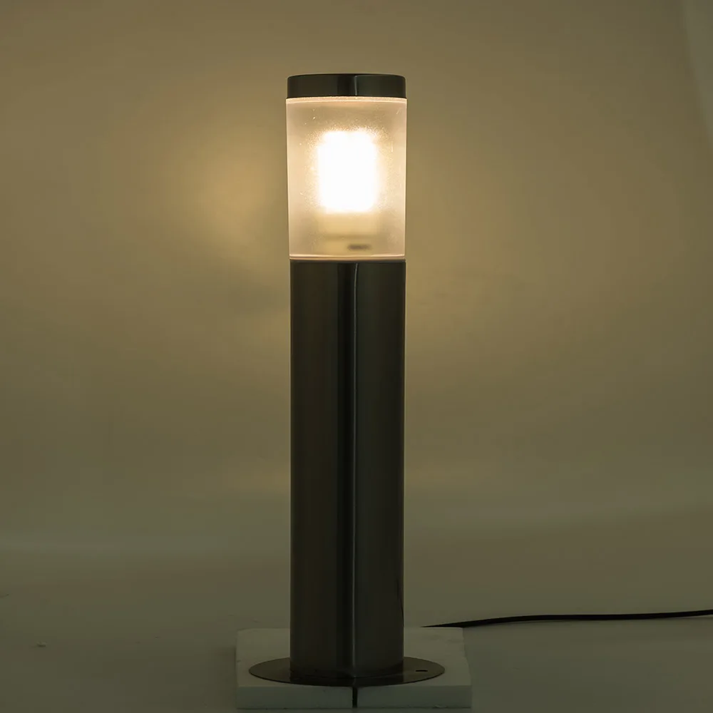 ZMJUJA Stainless Steel LED Outdoor Garden Light Waterproof Led Landscape Yard Lawn Path Lamp include 7W Bollard Light AC220V