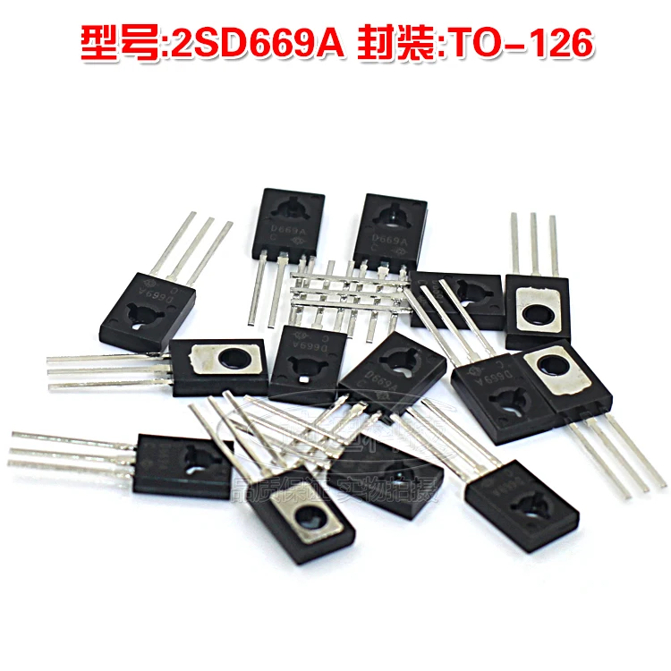 Neue 2SD669A ZU-126 NPN Power Transistor D669A TO126 auf die rohr 2SB649A