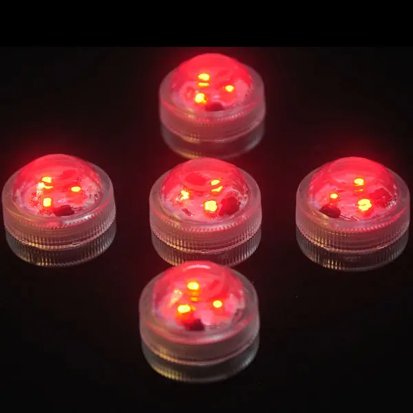10pcs Super Bright 3LED Submersible LED Floralyte Light Waterproof LED Mini Party Light For Wedding Party Events Decoration