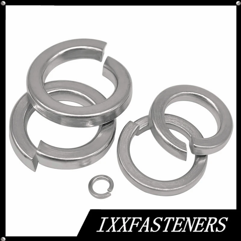 

100PCS DIN127 M2 M2.5 M3- M16 316 Stainless Steel Shells Pad Spring Lock Washer Elastic Gasket