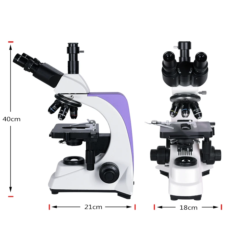 1000x 2500X Professional Biological Lab HD Microscope Trinocular Binocular digital camera lcd eyepiece electronic USB HDMI VGA