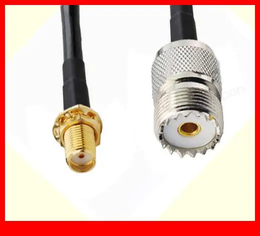 

5pcs/lot 20cm SMA female to UHF(PL259) SO239 pigtail cable RG58