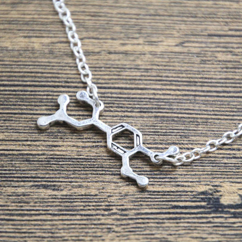 Adrenaline Necklace Molecule Stem Chemistry Science Jewelry