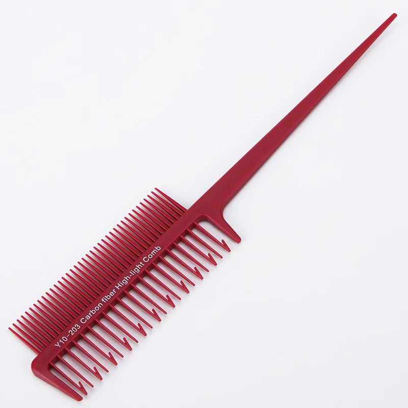 Double Sides Hair Highlight Comb Hair Dye Color Perm Fast Hair Dyed Hairbrush Hook Teeth Updo Brush Multifuncton Hair Tool U1126