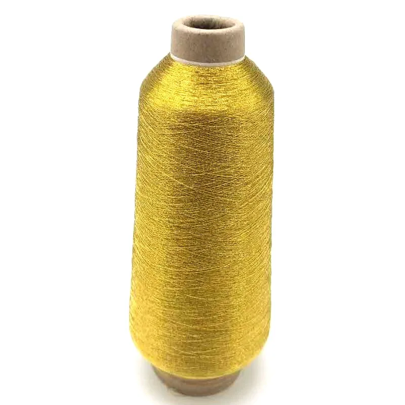 10pcs Embroidery thread Paper cone 125g/pcs Golden and Sliver color 150D/2 Metallic Embroidery thread