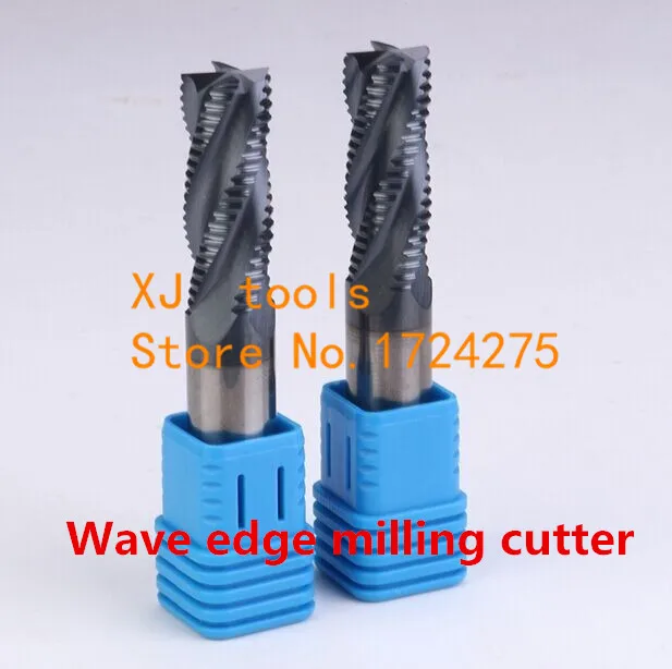 Free Shipping 1 pcs 4F*6*6*15*50mm  wave edge rough milling cutter  Milling Tools Carbide ,CNC milling tools, Nc tool