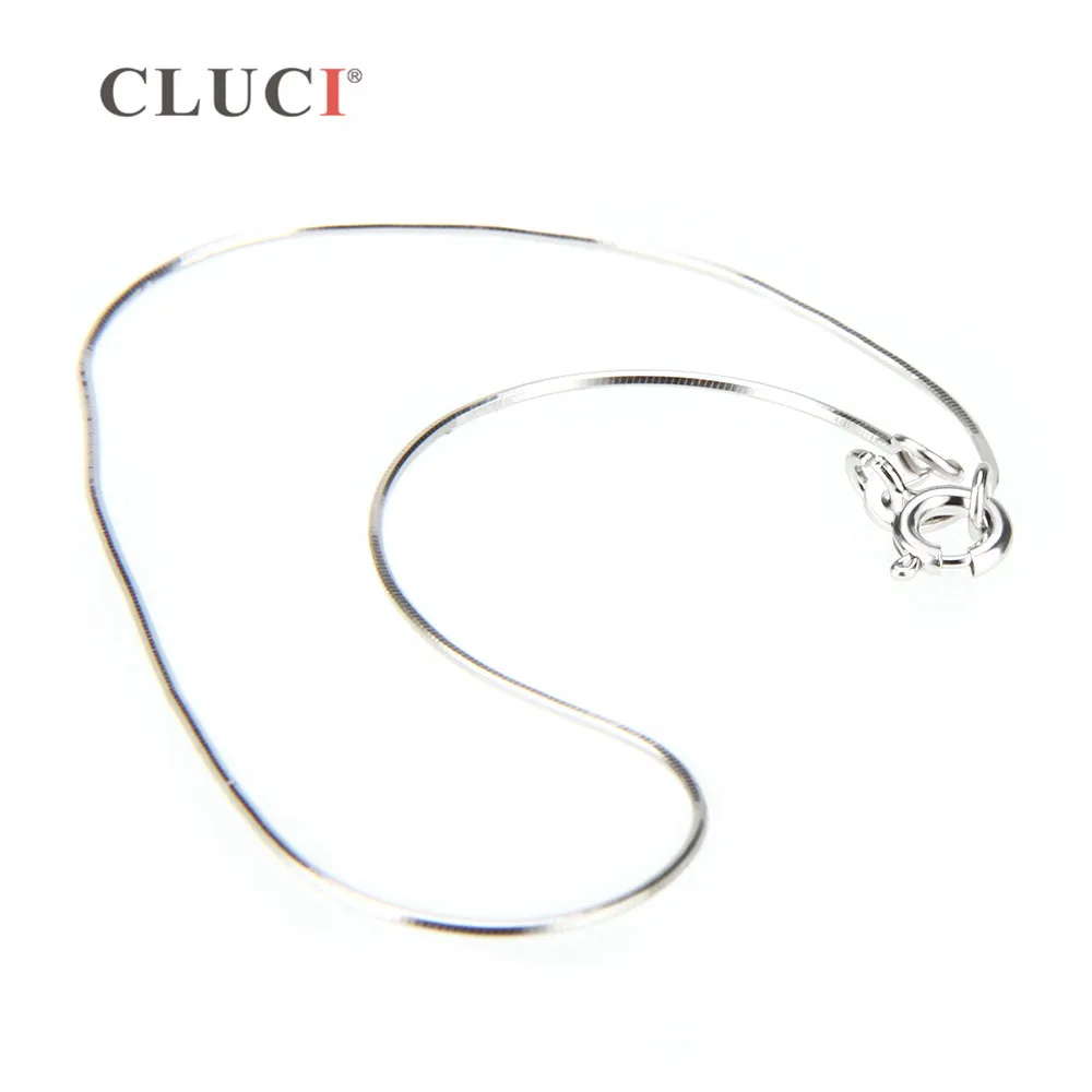 CLUCI Simple 925 Silver Snake Braclet for Women Jewelry Making Real Sterling Silver Lobster Clasp Bracelet SB038SB