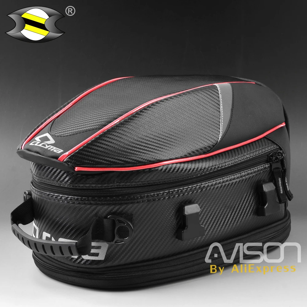 The Motorcycle Tail Bags Back Seat Bags Kit Travel Bag  Motorbike Scooter Sport Luggage Rear Seat Rider Bag Pack