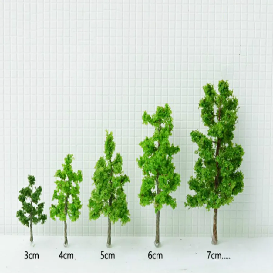 50PCS Iron Wire Model Trees Scale N Z 3.8cm Model Train N Scale 3813 Terrarium Miniatures 1:25-1:300 Model Building Kits