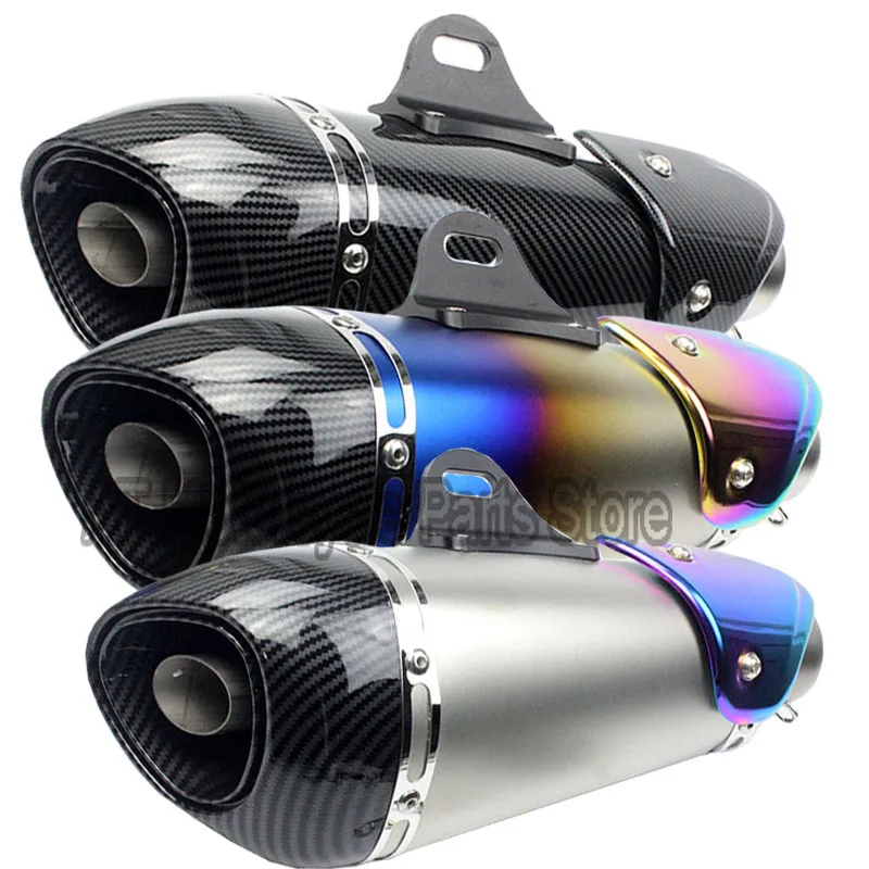 

51mm Universal Modified Motorcycle Exhaust Muffler For sv650 msx125 crf 230 nc750x trk502 cbr650f cb650f