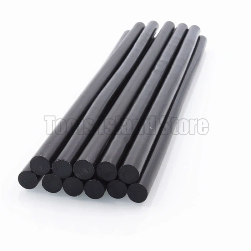 10 pcs/lot 11mm*190mm Glue Sticks Gun Adhesive DIY Tools Alloy Accessories Repair Black Hot Melt Glue Sticks