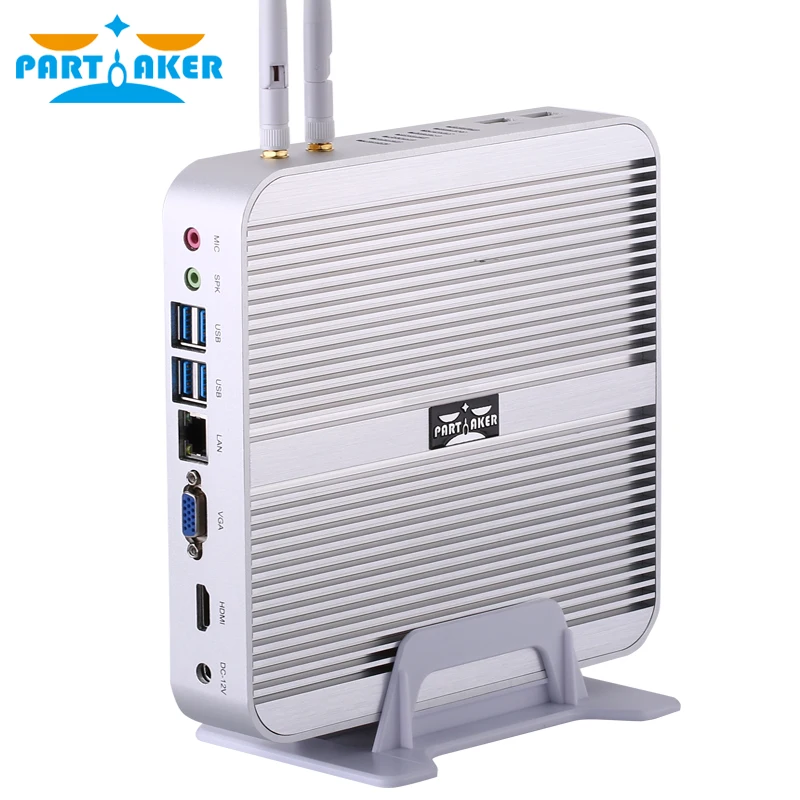 Partaker B1 Mini-PC Windows 10 Barebone-Computer Intel Core i3 4010U 4005U 2 GHz HD 5500 Grafik HTPC WLAN HDMI