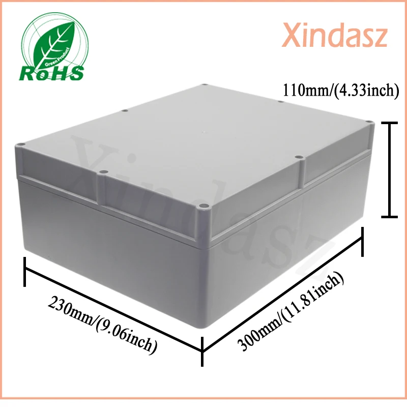 1pcs 300*230*110mm plastic box enclosures electronic outdoor weatherproof electrical case sealed