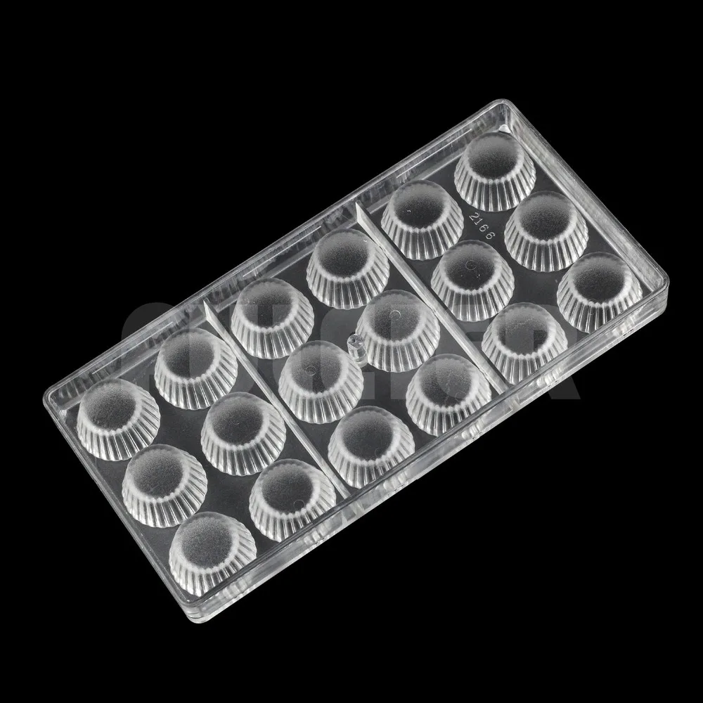 Cupcake Shape Candy Chocolate Mold Baking Pastry Tools Diy Making Confectionery Tool Plastic Polycarbonate Chocolate Mold