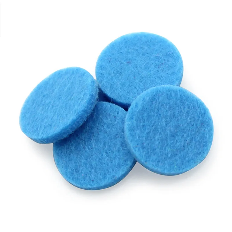 Duża promocja! 20 sztuk/partia Pad oleju kolorowe filcowe podkładki do 30mm 22mm 18mm 15mm perfumy medalion dyfuzor olejków eterycznych akcesoria — zdjęcie 4