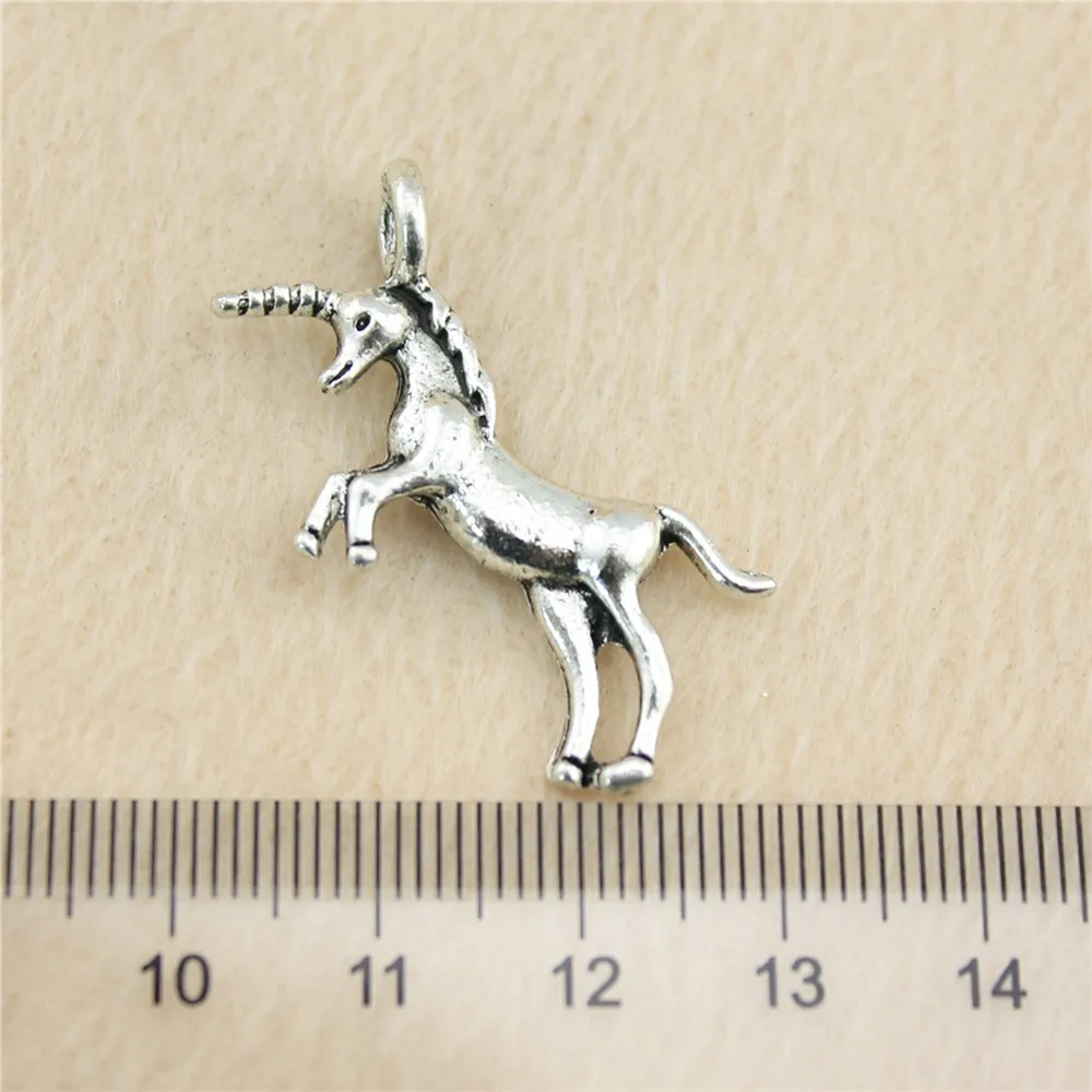 32pcs/lot 35*15mm ancient silver Unicorn charm Pendants DIY jewelry for bracelet necklace earring