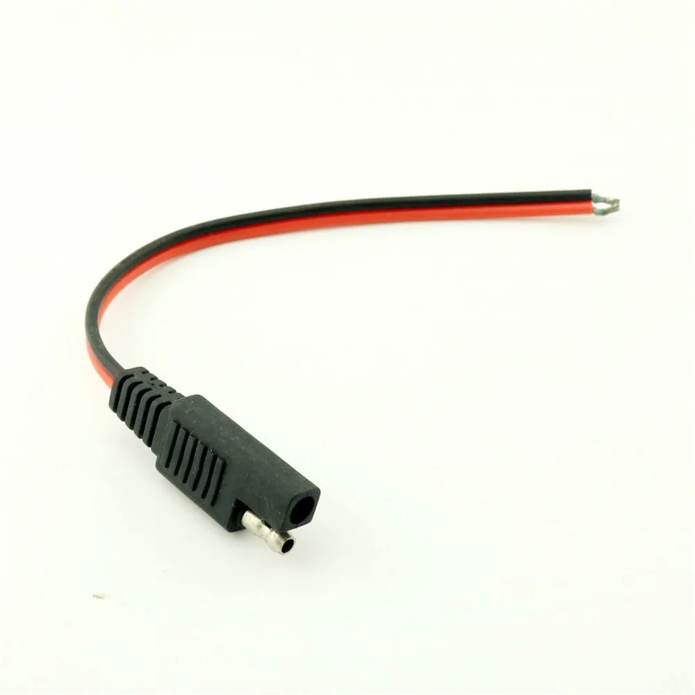 1pcs Solar Quick Connect Battery Extension SAE DC Power Automotive DIY Connector Cable 18AWG 30cm 1ft