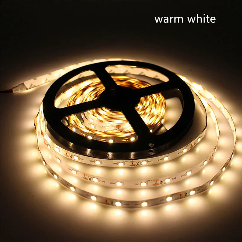 5M / Roll 300leds 2835 Luminous Flux More Higher Than Old 3528 5630 5050 SMD LED Strip Light 60LEDs/M 12V Lamp String Decor