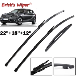 Erick's Wiper-Jeu d'essuie-glaces avant et arrière LHD, brosses de pluie pour pare-brise, BMW Série 1, F20, F21, 2011 - 2019