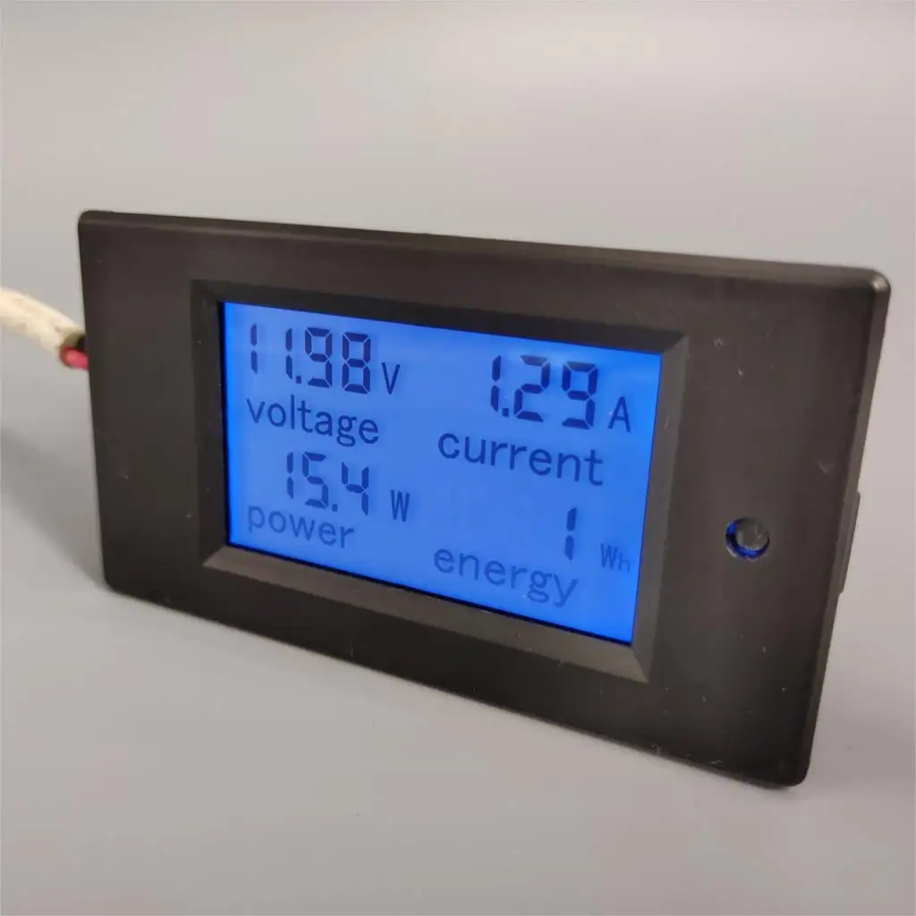 Voltmetro CC Amperometro Potenza Energia Misuratore di tensione corrente digitale LCD 4 in 1 DC 6,5-100 V 20 A con shunt