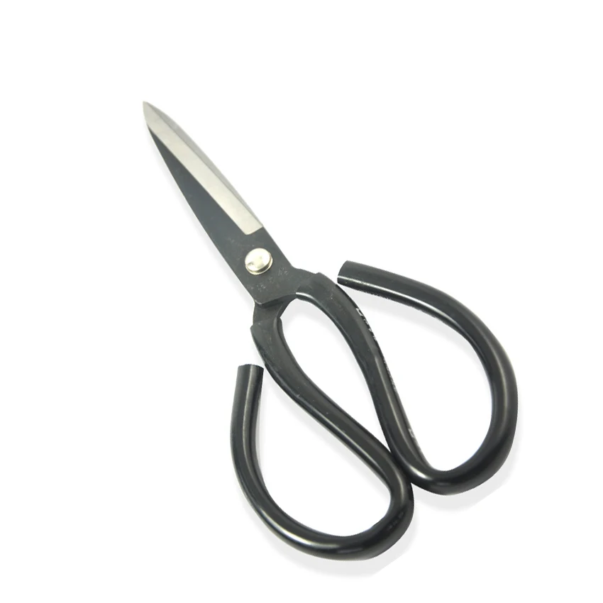 wangwuquan extra large carbon steel scissors with soft grip rubber handle for household and garden trimming