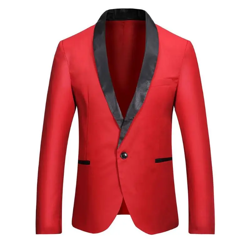 2019 Fashion Casual Men Costume Blazer Korea Business Jacket White Slim Fit Jacket Suit Blazer Jacket Stylish Men Elegant Blazer