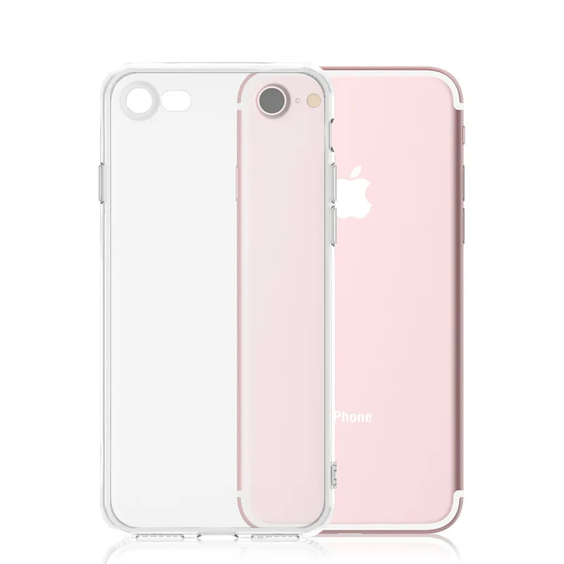 Ultra Thin Soft TPU Transparent Silicone Phone Case for iPhone 7 6 6s Plus 5 5S SE 5C 4 4S Crystal Clear Rubber Slim Back Cover