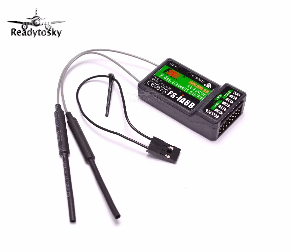 Newest Flysky 2.4G 6CH FS-iA6B iA6B Receiver PPM Output With iBus Port Compatible with FS-i4 FS-i6 FS-i10 FS-GT2E FS-GT2G