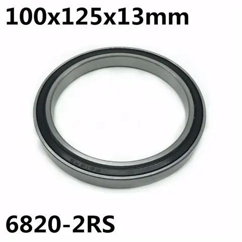 1pcs 6820-2RS 100x125x13mm 고품질 초박형 깊은 홈 볼 베어링 6820RS 6820