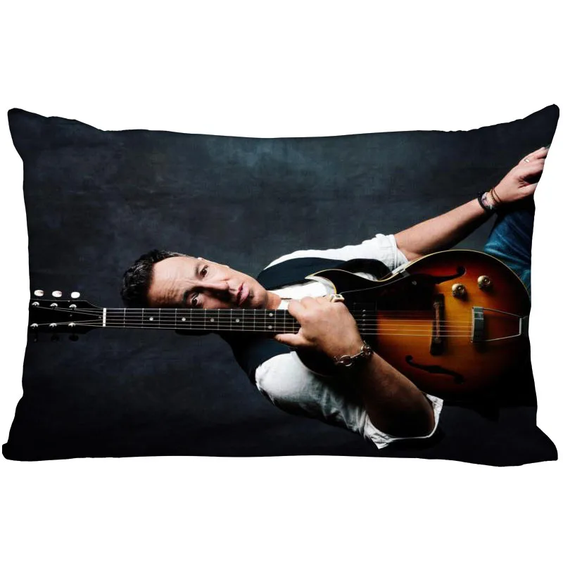 Custom Bruce Springsteen New Arrival Rectangle Anime Pillowcases Zipper Custom Pillow Cover Wedding Decorative Christmas Gift