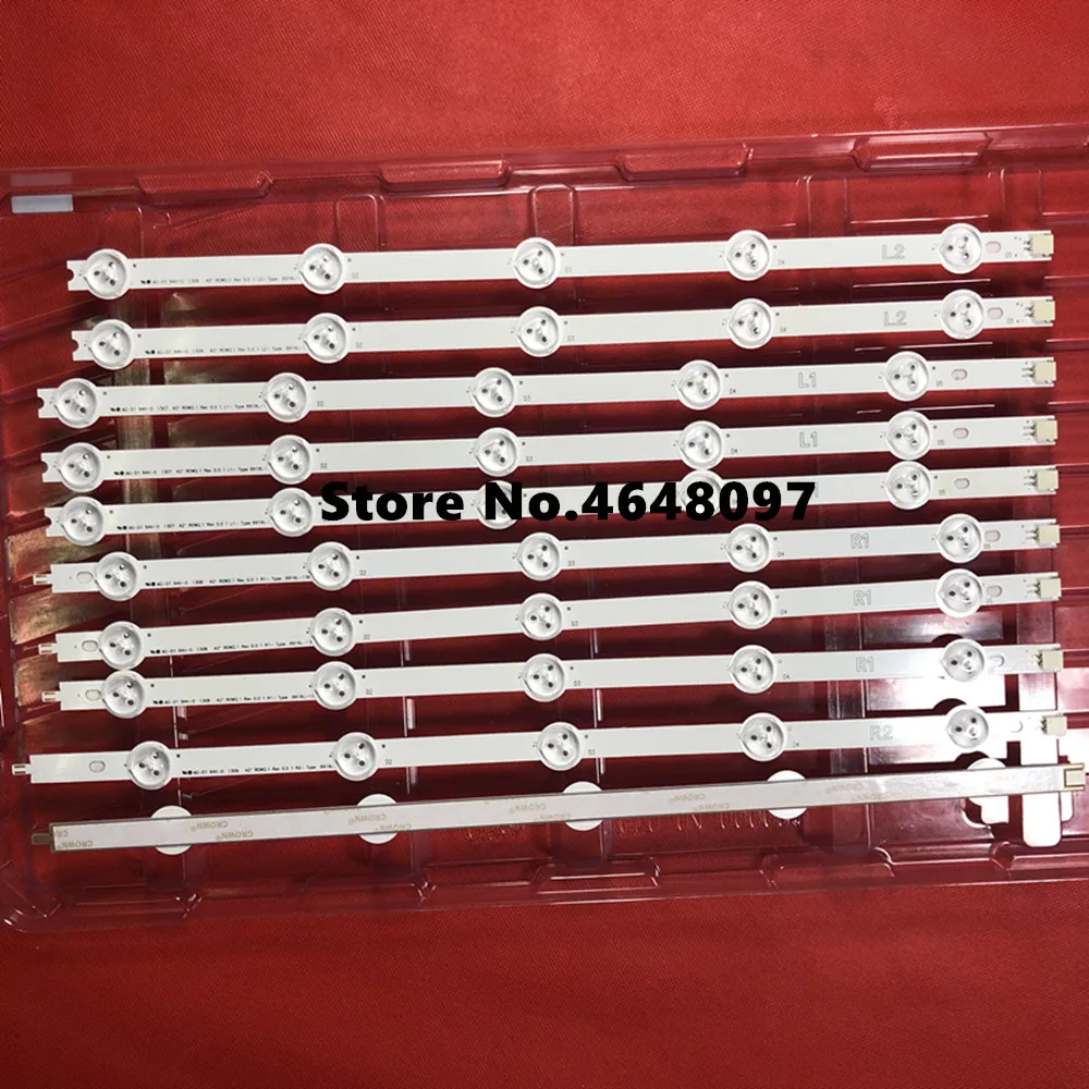 New 10pcs led bar light 6916L-1385A 6916L-1386A 6916L-1387A 6916L-1388A R1 L1 R2 L2 perfect Replacement for LC420DUE 42LN5400