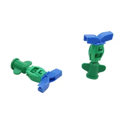 360 Degree Rotating Sprinkler Nozzle Atomization Greenhouse Garden Watering Sprinkler Spray Nozzle Agriculture Tools 100 Pcs