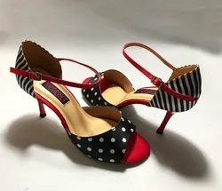 Zapatos de baile latino cómodos y a la moda para mujer, zapatos de salsa, tango, boda y fiesta, tacón bajo, 6205B-SD