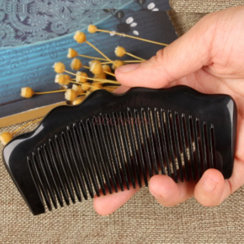 Natural Handmade Horn Comb Home Anti Static Hair Loss Straight Long Pure Gift Children Female Authentic Massage Combs Birthday