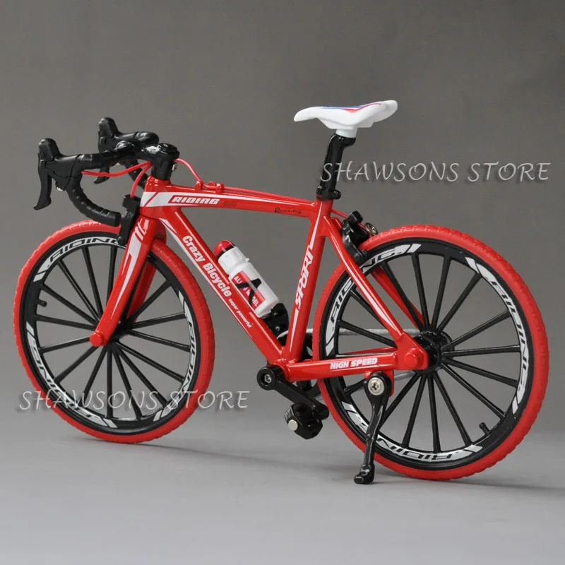 1:10 Scale Diecast Metal Bicycle Model Toys Racing Cycle Cross Road Bike Miniature Replica Collection