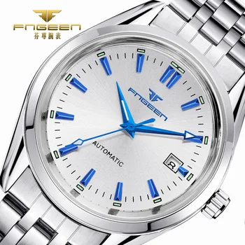 FNGEEN luxury men watches self winding mechanical watches date high quality waterproof automatic homekanik watches