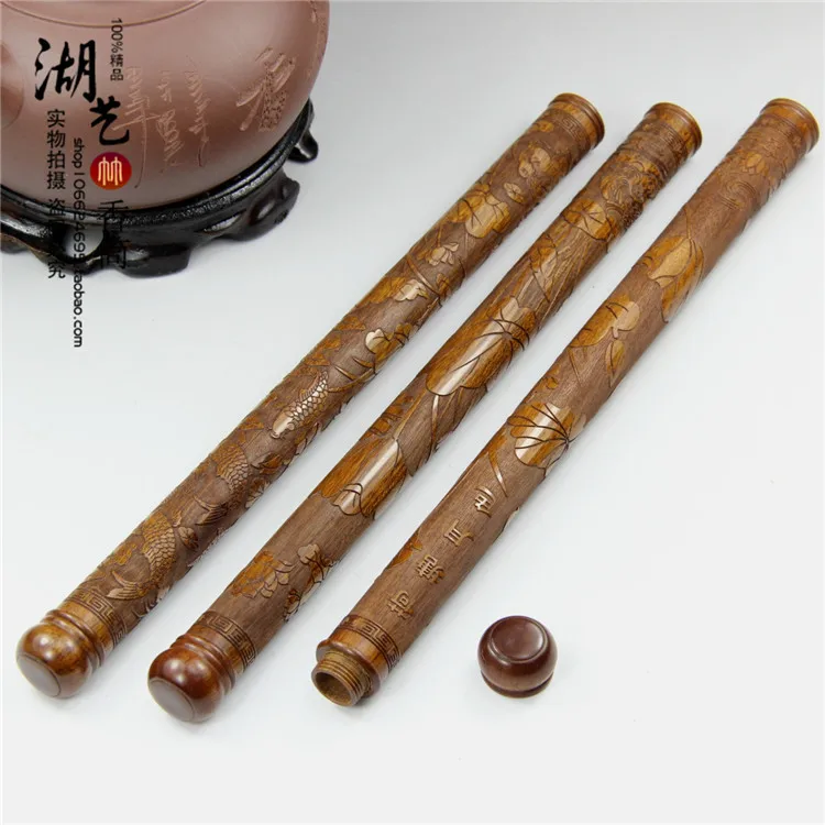 African rosewood carving of great charm long joss stick cylinder aloes barrel screw lie fragrant cylinder there are equipment