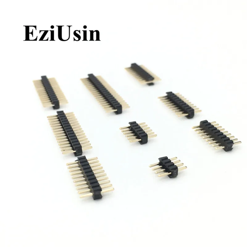 1.27mm 1.27 Pin Header Single Row Male Breakaway PCB Board  Connector Pinheader 1*2/4/5/6/8/10/12/15-40p 50p