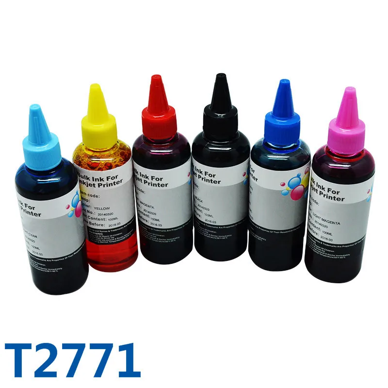 T277 T2771 Excellent Bulk CISS Ink Refill Ink For Printer For Epson Expression Premium XP-850 XP-950 XP-860 XP-960 Printer Ink