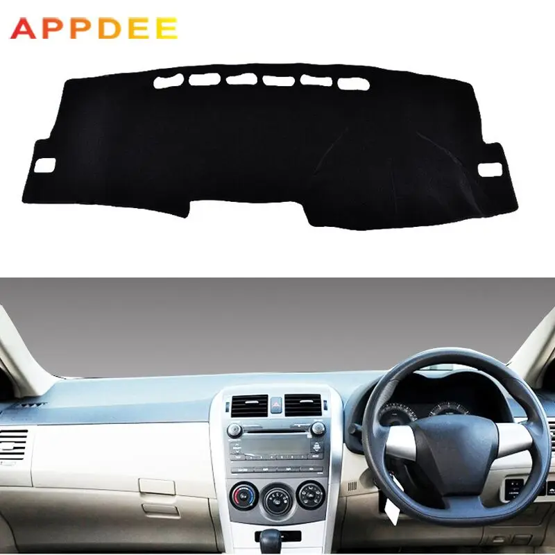 APPDEE Car Dashboard Cover Dash Mat For Toyota Corolla Axio Fielder 2007 2008 2009 2010 2011 Auto Non-slip Sun Shade Pad Carpet