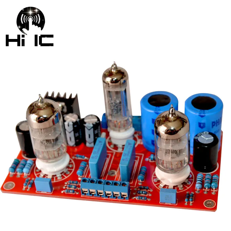 บัฟเฟอร์6N3หลอด Preamplifier เครื่องขยายเสียงเสียง Pre-Amp 6Z4หลอด Bile Rectifier Pre AMP Board