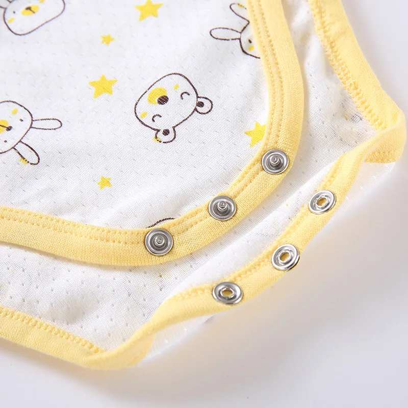2pcs Baby Summer Clothes Sleeveless Bodysuits Thin Tank Top Jumpsuits Girl Cotton Mesh Pointelle Onesies Infant Clothing