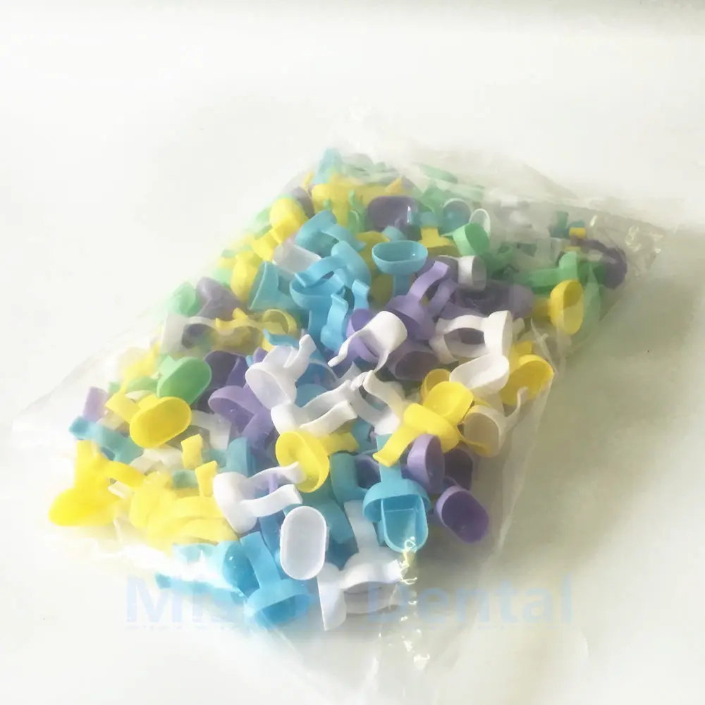 100pcs/set Dental Mixing Handy Finger Bowl Cup Dappen Dish Prophy Ring for Endo